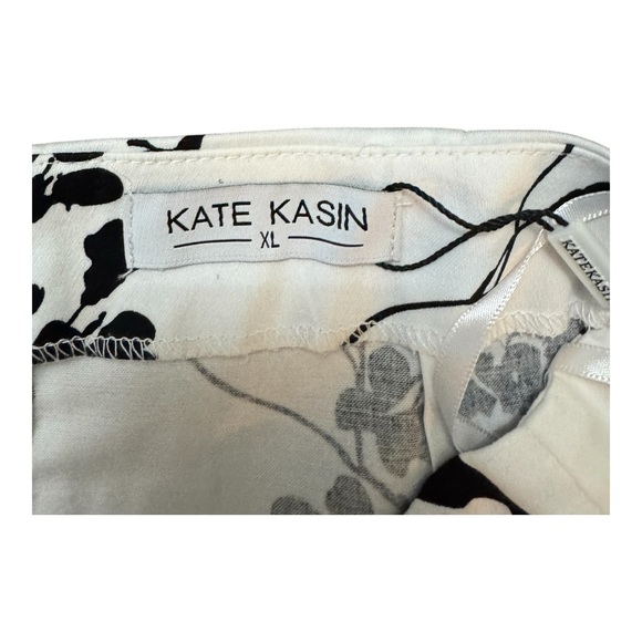 Floral Black and White Midi Skirt - Picture 3 of 5